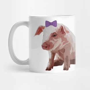 Cute Bow Southern Preppy Pig Mug